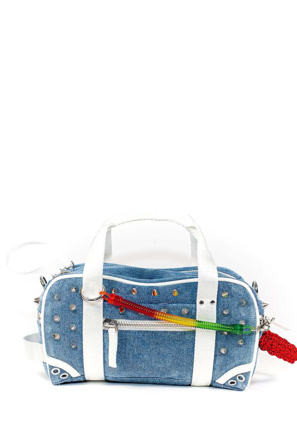 HOCKEY DENIM BAG Denim hockey mini bag. Zip closure. Shoulder strap. Made in Italy. 100% Cotton. HTC LOS ANGELES