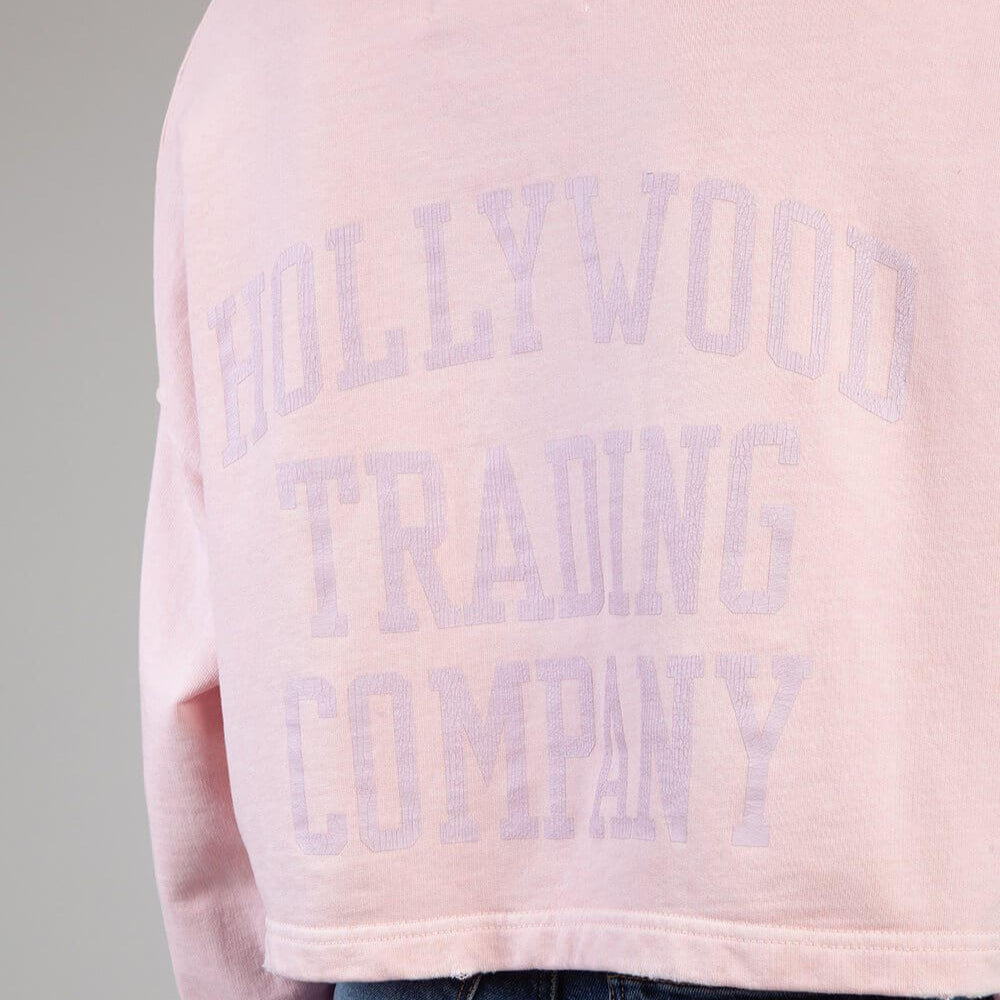 HTC LOS ANGELES HOLLYWOOD T.C. CROP HOODIE HOLLYWOOD T.C. CROP HOODIE Crop sweater with HTC logo on the front. Composition: 100% Cotton SWEATERS Hollywood Trading Company Hollywood Trading Company