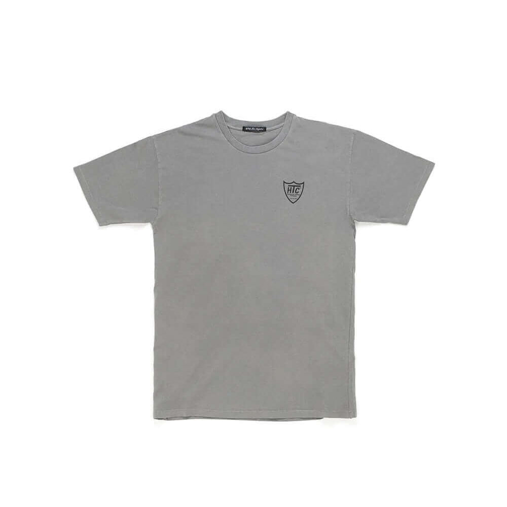 htclosangeles HTC BANDANA MIX T-SHIRT GREY/ORANGE HTC BANDANA MIX T-SHIRT GREY/ORANGE Regular fit t-shirt with printed mini-logo on the front. Vintage bandana set on the back. 100% cotton. Made in Italy. T-SHIRTS Hollywood Trading Company Hollywood Tradin