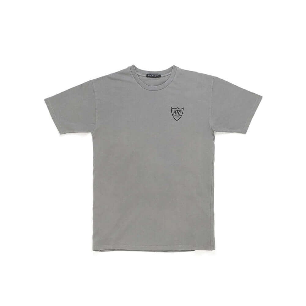 htclosangeles HTC BANDANA MIX T-SHIRT GREY/FUXIA HTC BANDANA MIX T-SHIRT GREY/FUXIA Regular fit t-shirt with printed mini-logo on the front. Vintage bandana set on the back. 100% cotton. Made in Italy. T-SHIRTS Hollywood Trading Company Hollywood Trading