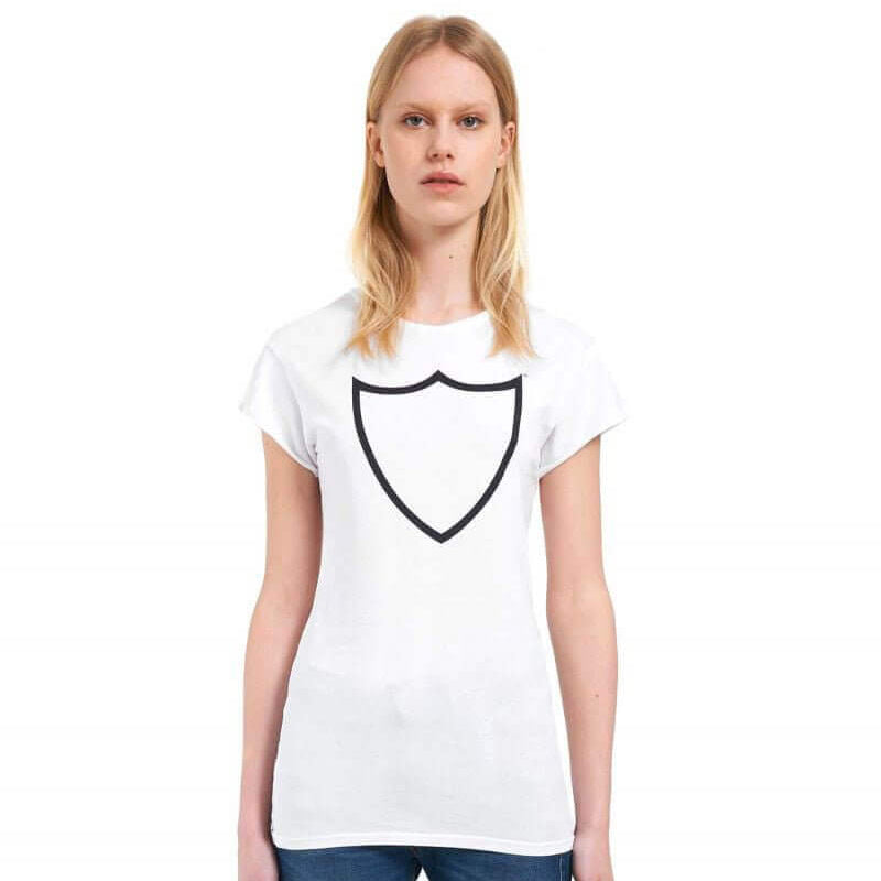 htclosangeles HTC BASIC T-SHIRT WOMAN HTC BASIC T-SHIRT WOMAN White cotton t-shirt with black HTC Los Angeles shield logo printed on the front. Hollywood Trading Company Hollywood Trading Company