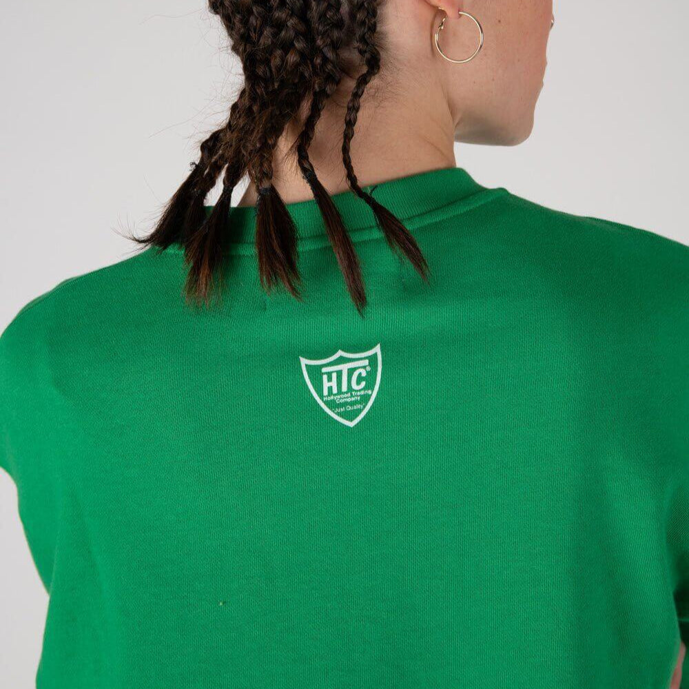 htc los angeles HTC CROP LOGO HTC CROP LOGO Crop sweater with HTC logo on the front. Composition: 100% Cotton SWEATERS Hollywood Trading Company Hollywood Trading Company