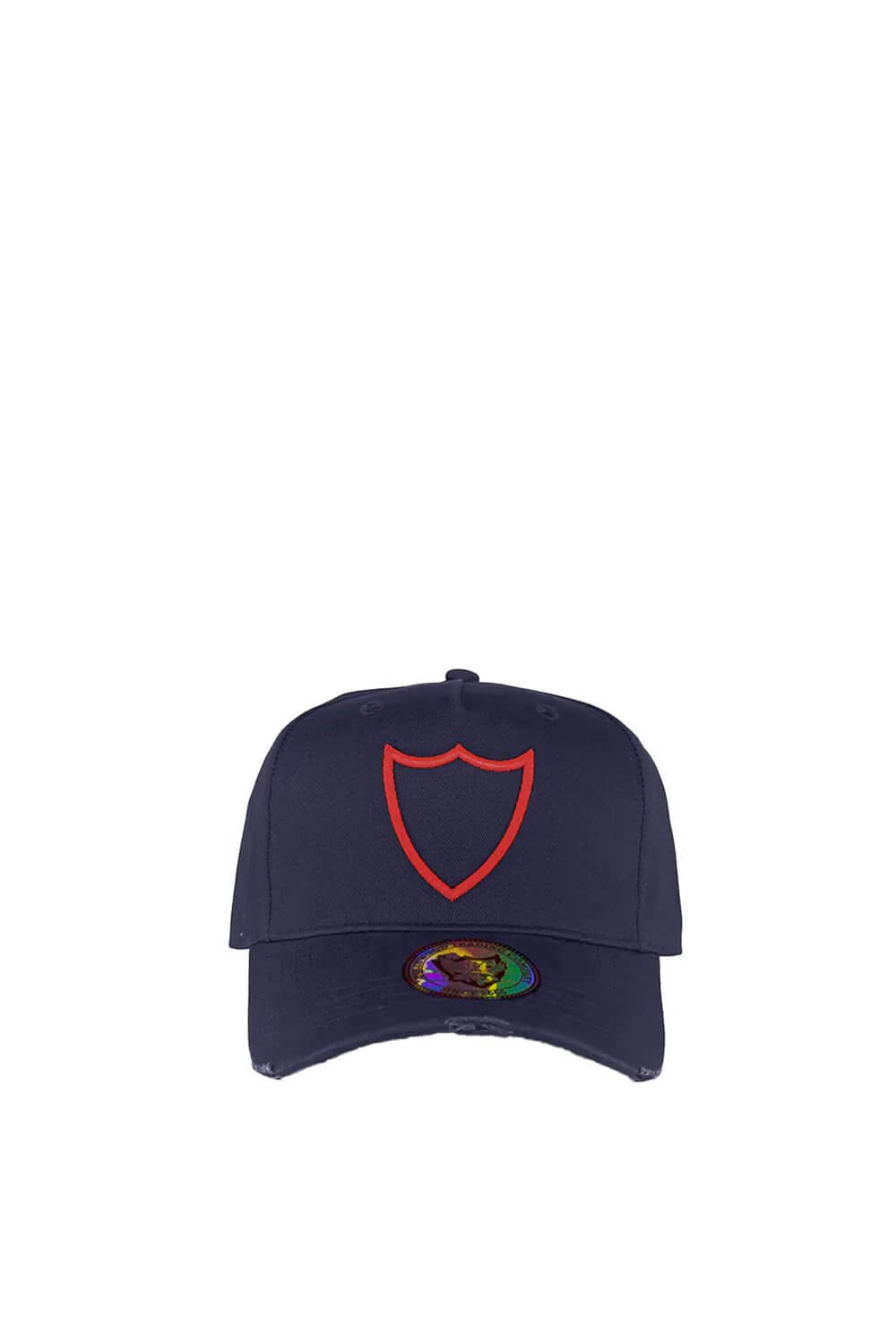 HTC LOGO BASEBALL CAP Baseball cap with preformed peak, round crown with eyelets, HTC Los Angeles shield logo embroidered on the front, adjustable strap on the back. One size fits all. 100% cotton. HTC LOS ANGELES