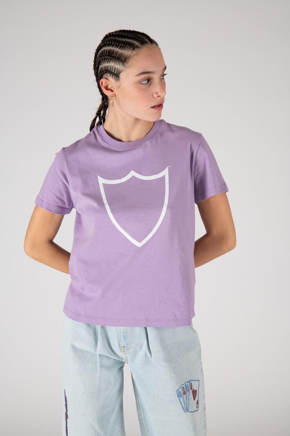 HTC LOGO WOMAN Slim fit t-shirt with printed shield logo on the front. Composition: 100% Cotton HTC LOS ANGELES