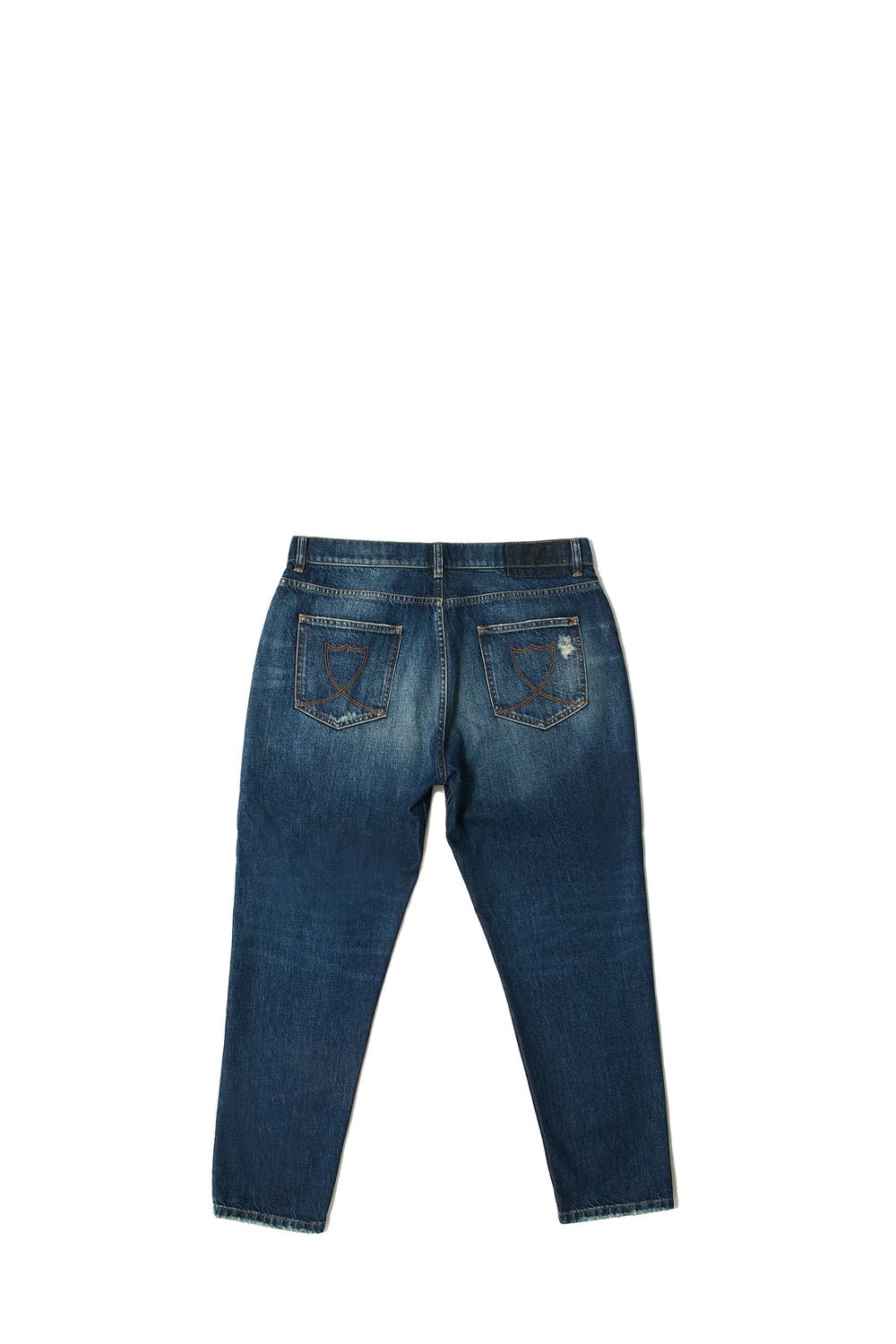 LOOSE BLU Loose fit jeans, 5 pockets, hidden front button closure. 100% cotton. Made in Italy. HTC LOS ANGELES