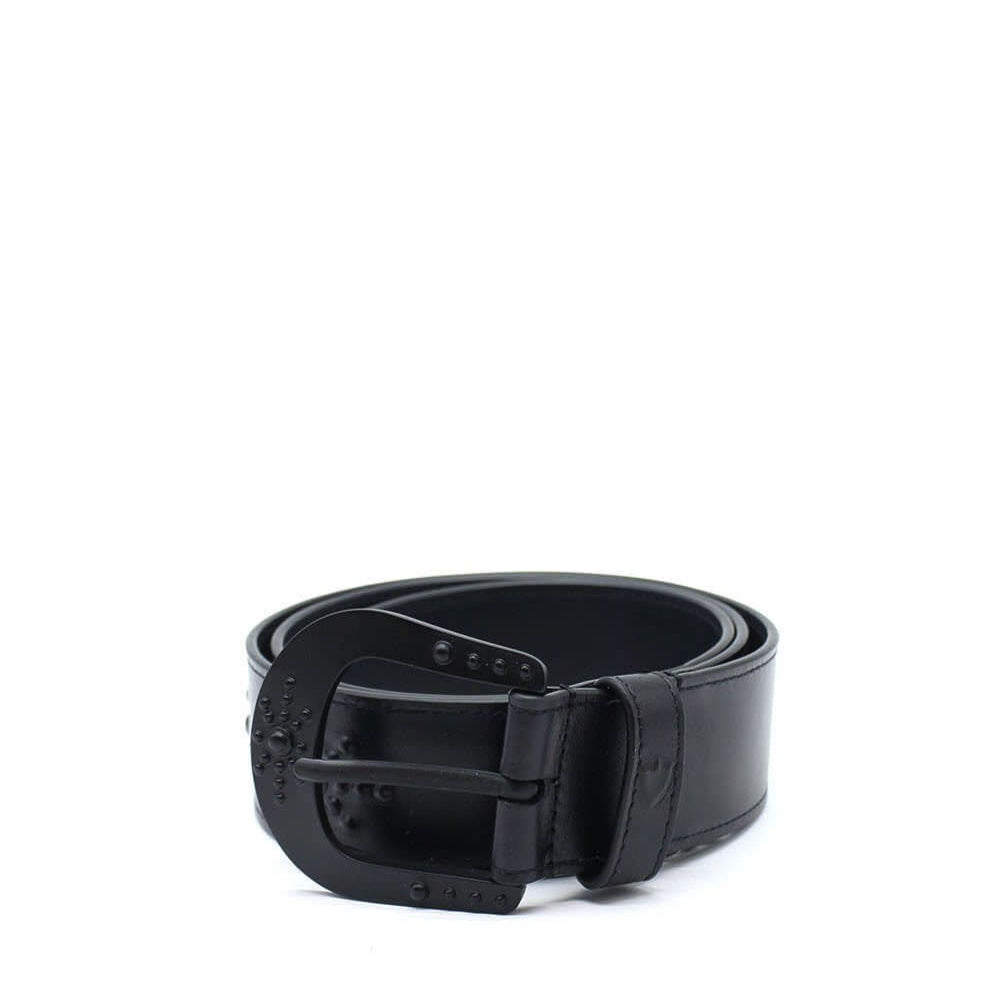 Hollywood Trading Company MIRAGE BELT MIRAGE BELT Black leather belt, zama buckle, with HTC shield logo rivet. Height: 4 cm. Made in Italy. BELTS Hollywood Trading Company Hollywood Trading Company