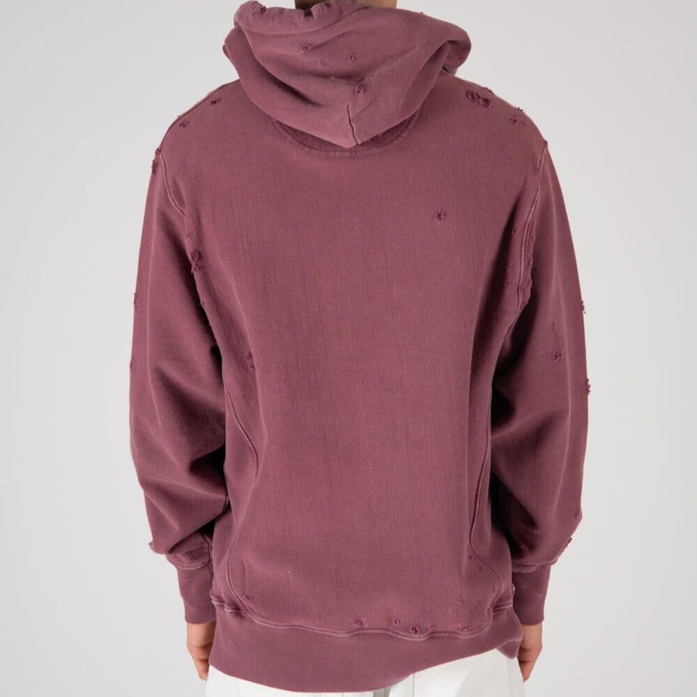 htclosangeles MY HOOD - AKA7 MY HOOD - AKA7 HTC 7 print distressed hoodie. Hood with drawstring, ribbed cuffs and hem. One front kangaroo pocket. Intentionally distressed areas may vary. Composition: 100% Cotton SWEATERS Hollywood Trading Company Hollywoo