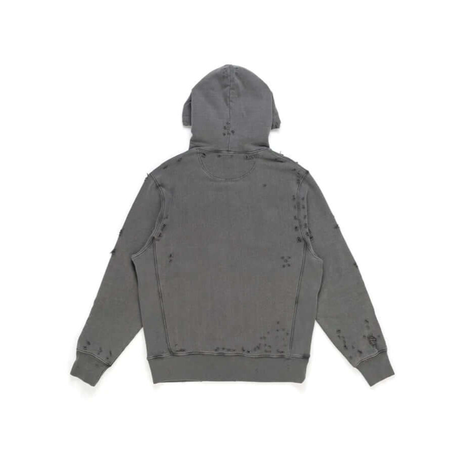Hollywood Trading Company MY HOOD - DEVILS BLACK MY HOOD - DEVILS BLACK HTC devils' print distressed hoodie. Hood with drawstring, ribbed cuffs and hem. One front kangaroo pocket. Intentionally distressed areas may vary. Composition: 100% Cotton SWEATERS