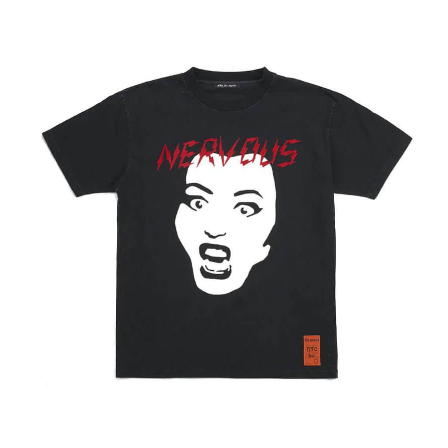htclosangeles NERVOUS T-SHIRT NERVOUS T-SHIRT Front 'Nervous' print t-shirt. HTC print on the back. 100% cotton. Made in Italy. Hollywood Trading Company Hollywood Trading Company