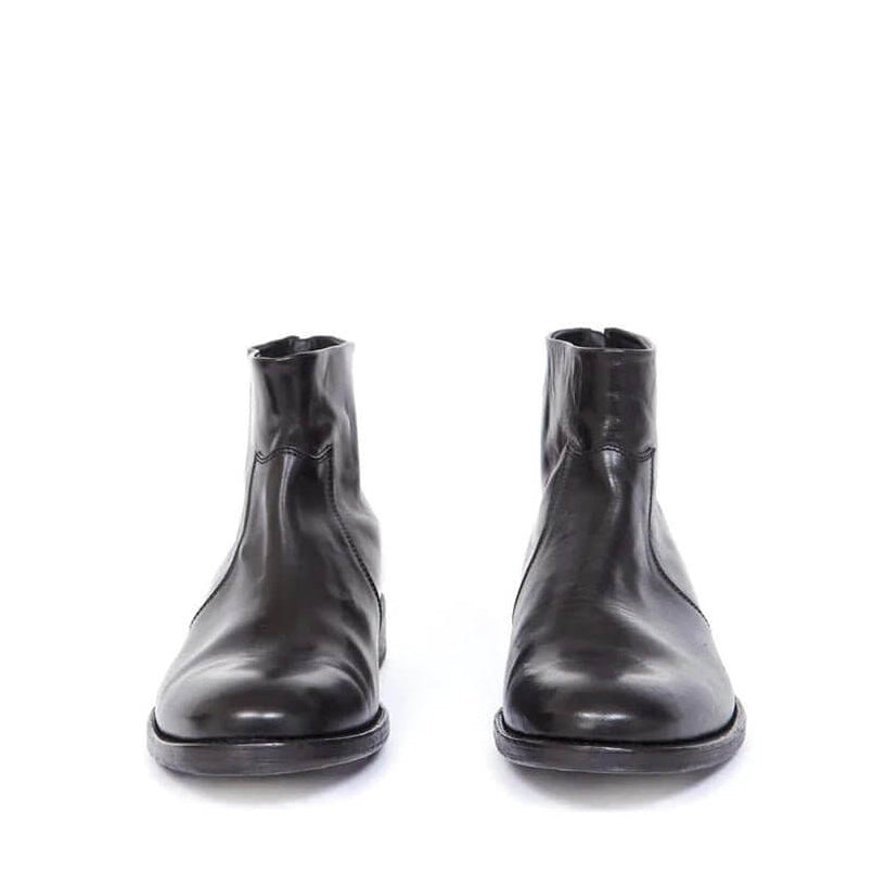 htclosangeles OFFICER ZIP BOOT OFFICER ZIP BOOT Black leather boots, leather sole, side zip closure. made in Italy. Hollywood Trading Company Hollywood Trading Company