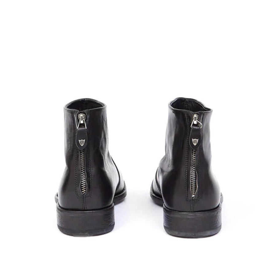 htclosangeles OFFICER ZIP BOOT OFFICER ZIP BOOT Black leather boots, leather sole, side zip closure. made in Italy. Hollywood Trading Company Hollywood Trading Company
