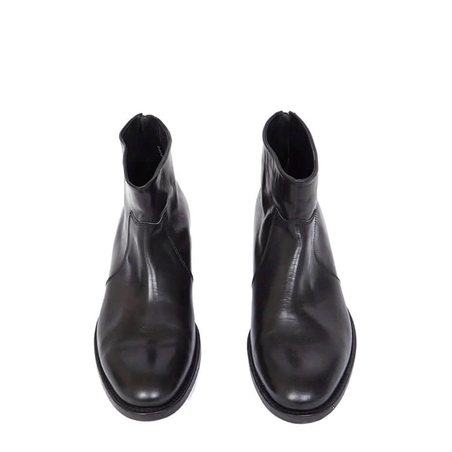 htclosangeles OFFICER ZIP BOOT OFFICER ZIP BOOT Black leather boots, leather sole, side zip closure. made in Italy. Hollywood Trading Company Hollywood Trading Company
