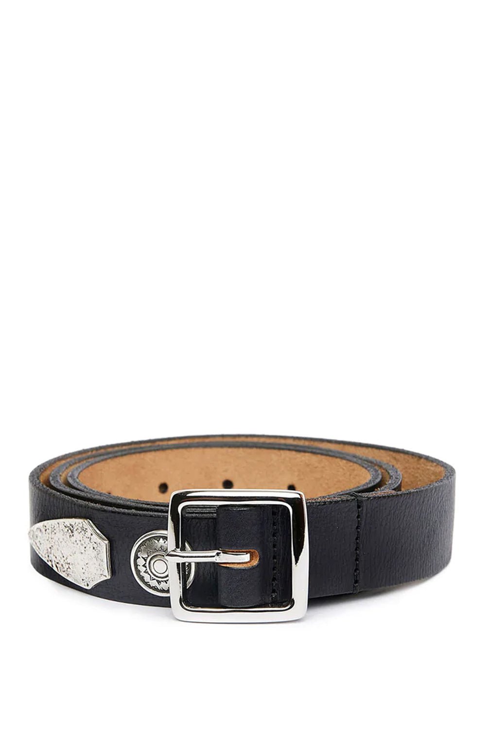 PEYOTE BELT Leather belt with metallic applications. Height: 3 cm HTC LOS ANGELES