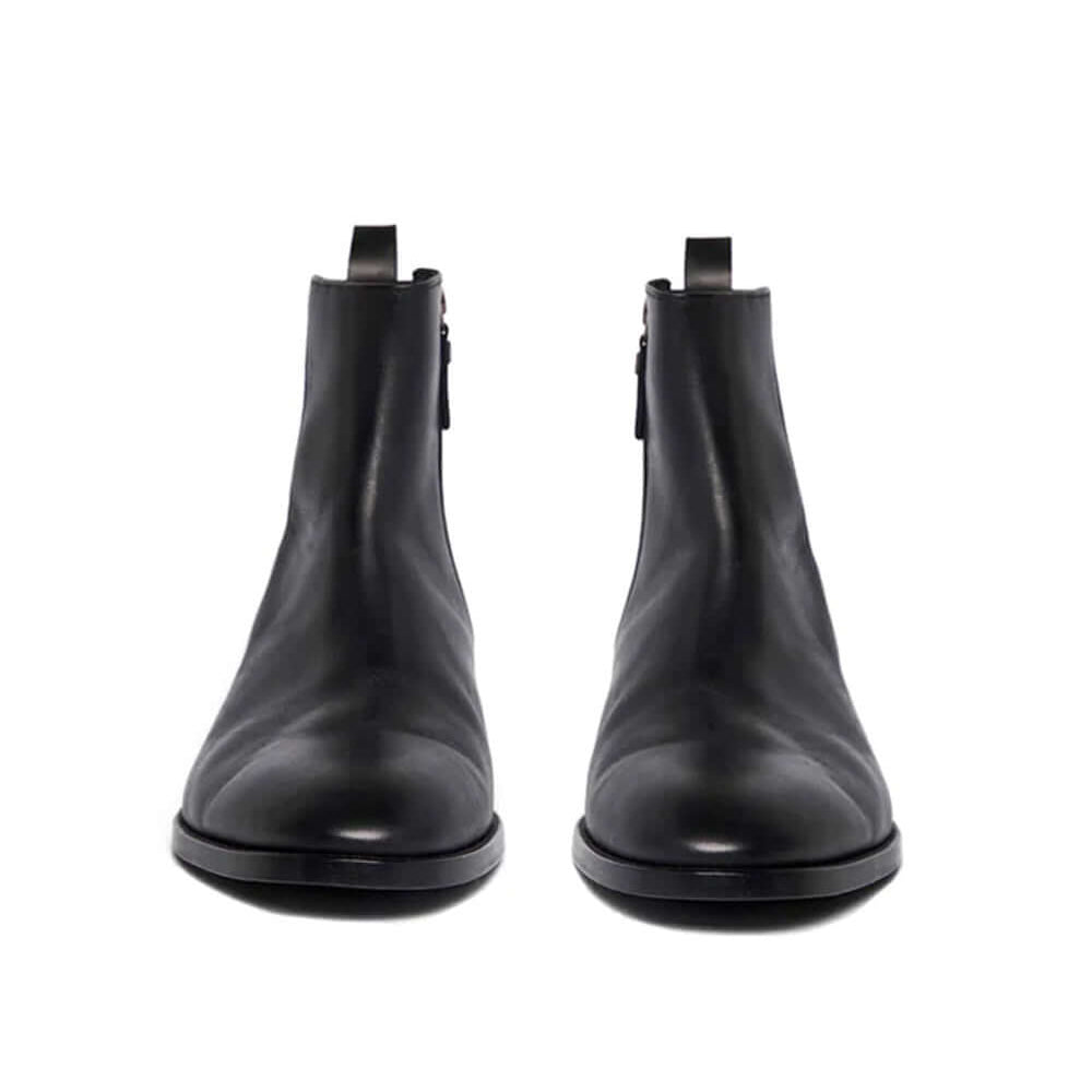 Hollywood Trading Company QUENTIN BOOT QUENTIN BOOT Black leather boots. Side zip closure. Leather sole, made in Italy. Hollywood Trading Company Hollywood Trading Company