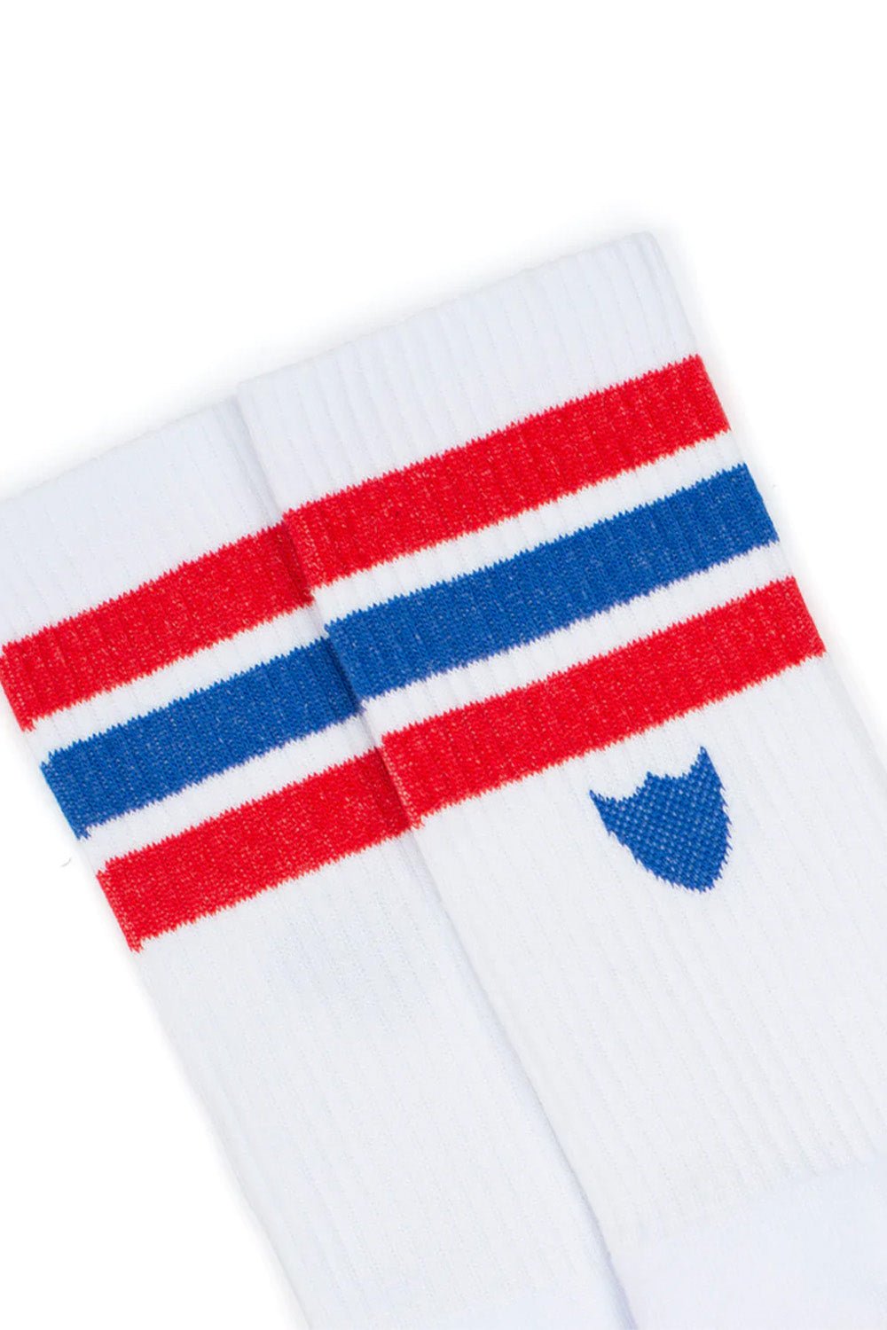 SHIELD FLAG WOMAN SOCKS Signature woman socks with Hollywood Trading Co script logo. 85% Cotton 10% Polyamide 5% Elastane. Made in Italy HTC LOS ANGELES
