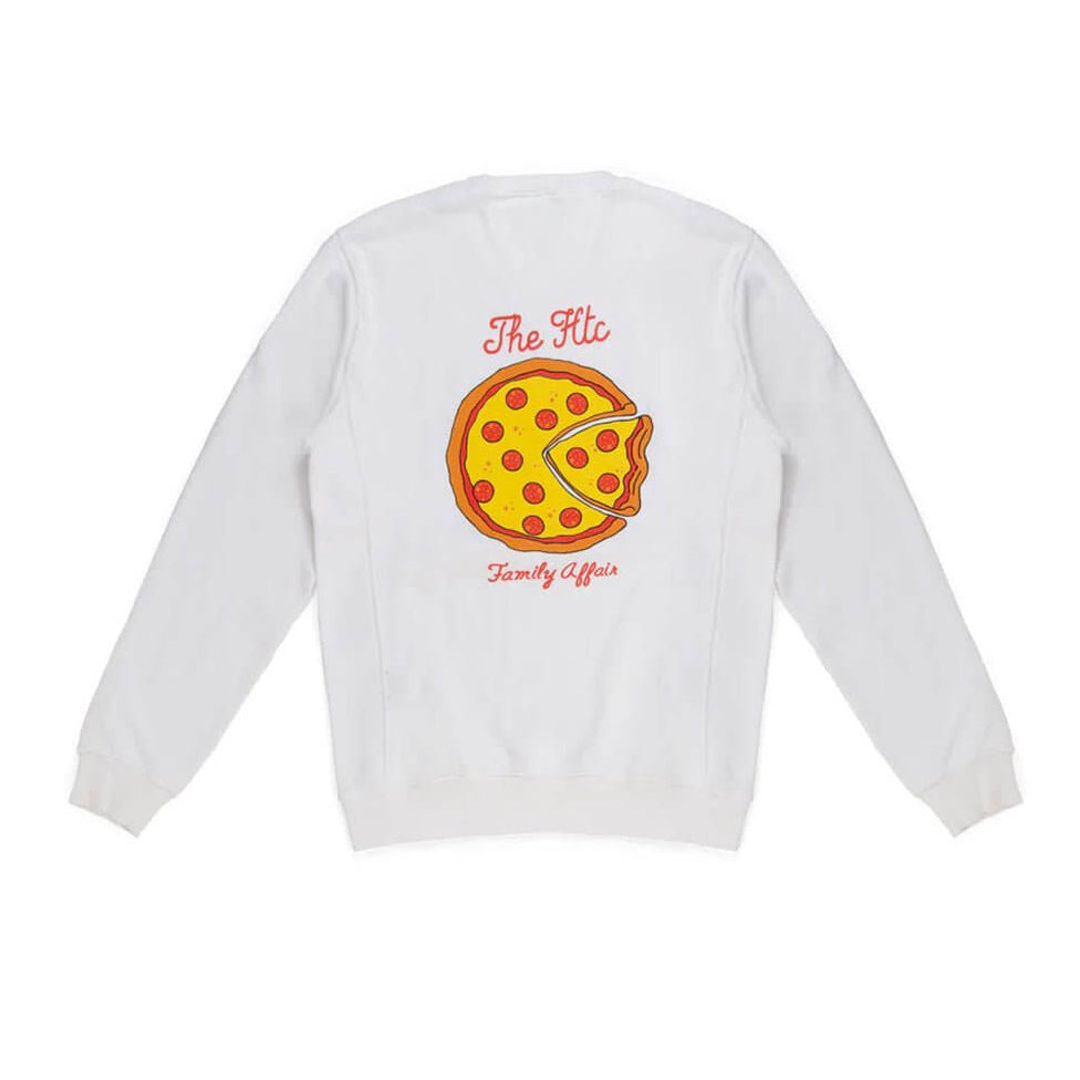 htclosangeles SLICETC SWEATER SLICETC SWEATER Limited Edition Crew neck sweater with 'HTC FAMILY AFFAIR print. 100% cotton. Made in Italy. Hollywood Trading Company Hollywood Trading Company