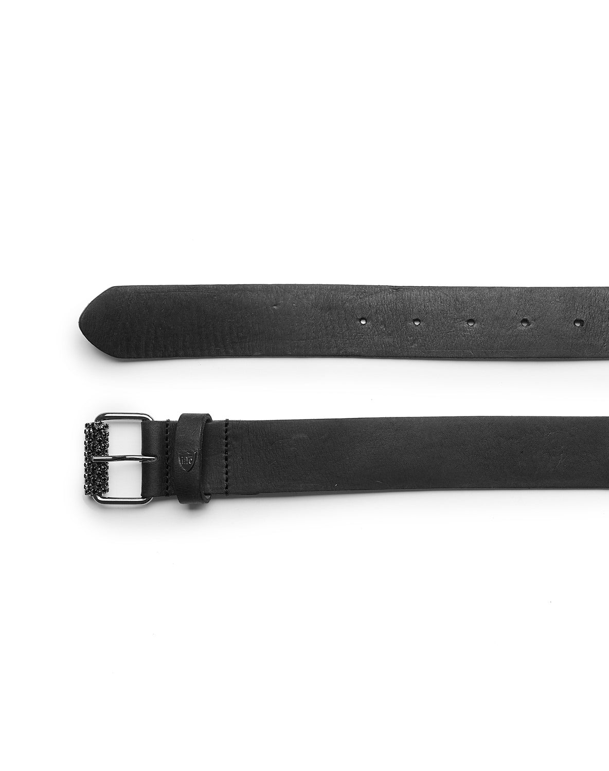SPENCER BELT Leather belt. Brass buckle with Swarovski. 3,5 cm height HTC LOS ANGELES