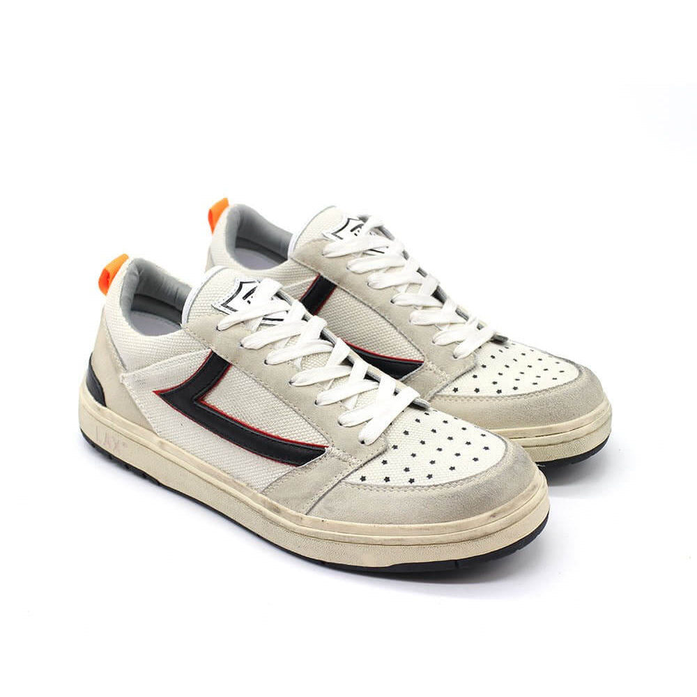 Hollywood Trading Company STARLIGHT LOW CANVAS MAN STARLIGHT LOW CANVAS MAN Starlight Low Shield Man Sneakers, back pull loop with logo detail, rubber sole, perforated toe and front lace-up closure, 100% leather sneakers Hollywood Trading Company Hollywoo