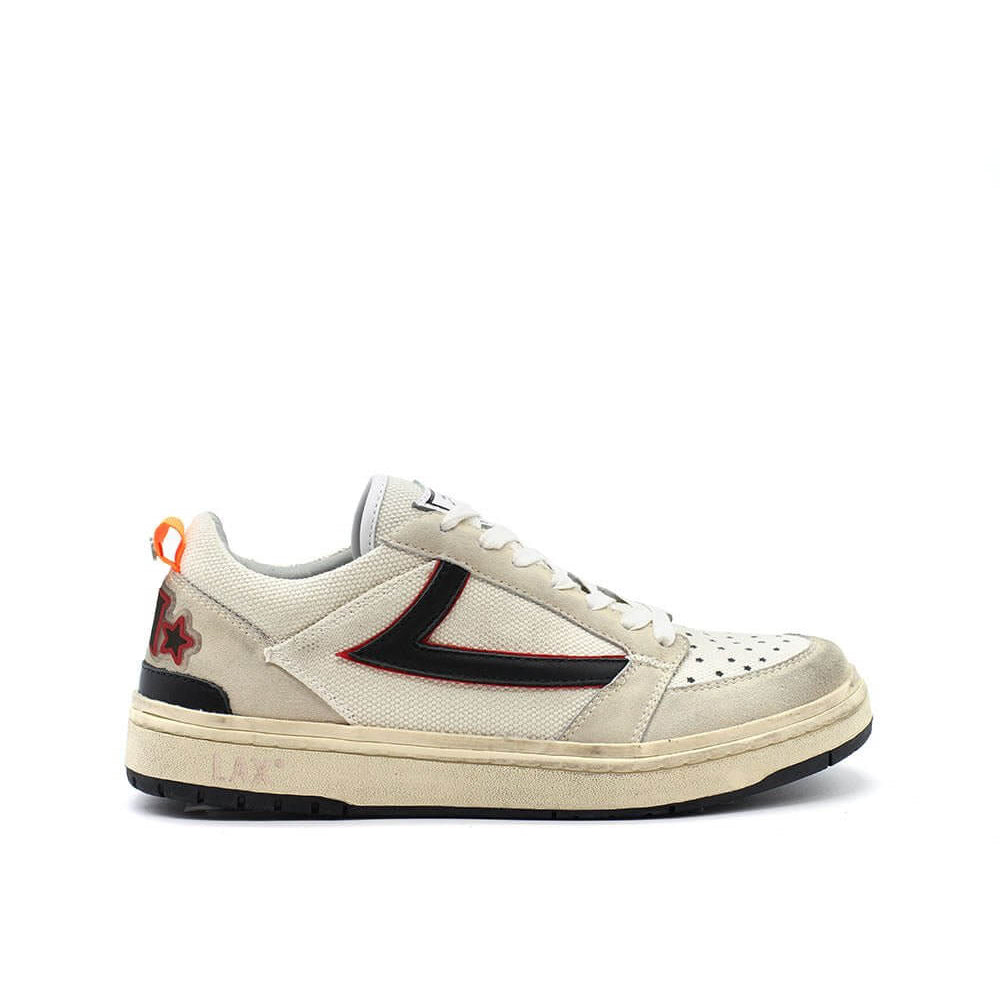 Hollywood Trading Company STARLIGHT LOW CANVAS MAN STARLIGHT LOW CANVAS MAN Starlight Low Shield Man Sneakers, back pull loop with logo detail, rubber sole, perforated toe and front lace-up closure, 100% leather sneakers Hollywood Trading Company Hollywoo