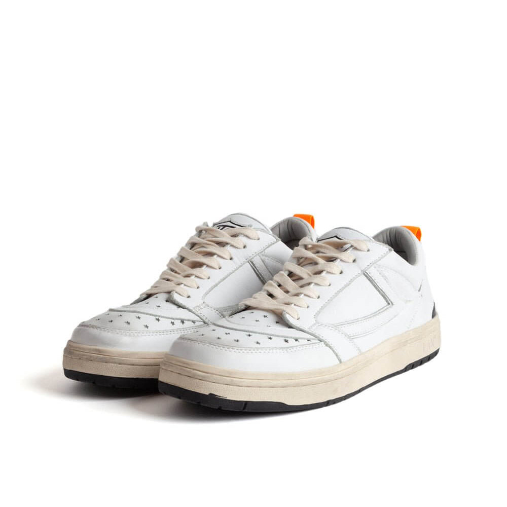 Hollywood Trading Company STARLIGHT LOW SHIELD MAN STARLIGHT LOW SHIELD MAN Starlight Low Shield Man Sneakers, back pull loop with logo detail, rubber sole, perforated toe and front lace-up closure, 100% leather sneakers Hollywood Trading Company Hollywoo