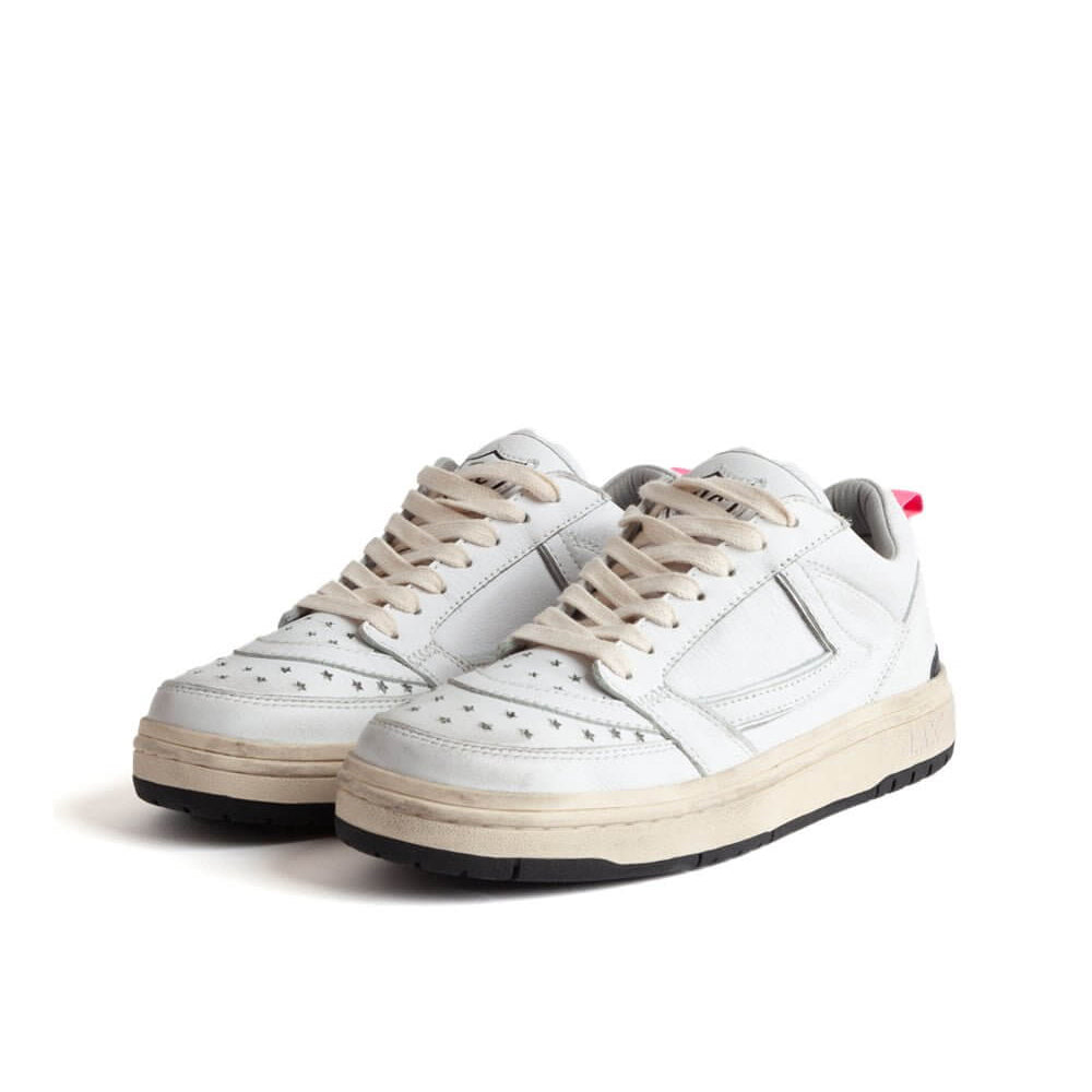 Hollywood Trading Company STARLIGHT LOW SHIELD WOMAN STARLIGHT LOW SHIELD WOMAN Starlight Low Shield Woman Sneakers, back pull loop with logo detail, rubber sole, perforated toe and front lace-up closure, 100% leather sneakers Hollywood Trading Company Ho