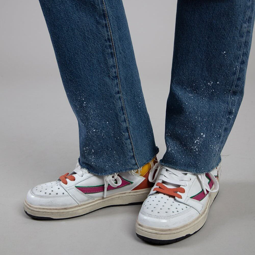 Hollywood Trading Company STARLIGHT MULTICOLOR LOW WOMAN STARLIGHT MULTICOLOR LOW WOMAN HTC Starlight Low Woman sneakers, back pull loop with logo detail, rubber sole, perforated toe and front lace-up closure, 100% leather sneakers Hollywood Trading Compa