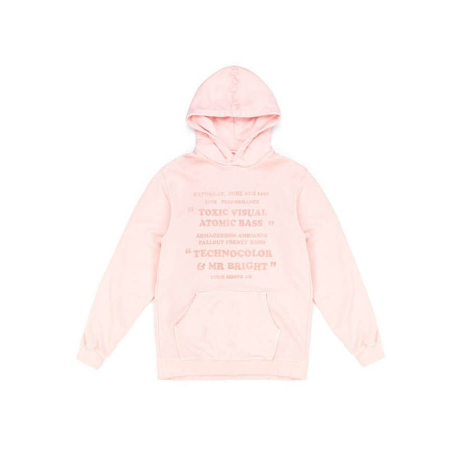 HTC LOS ANGELES TOXIC HOODIE PINK TOXIC HOODIE PINK Regular fit hoodie. Hood with drawstring, ribbed cuffs and hem. One front kangaroo pocket. Composition: 100% Cotton sweater Hollywood Trading Company Hollywood Trading Company