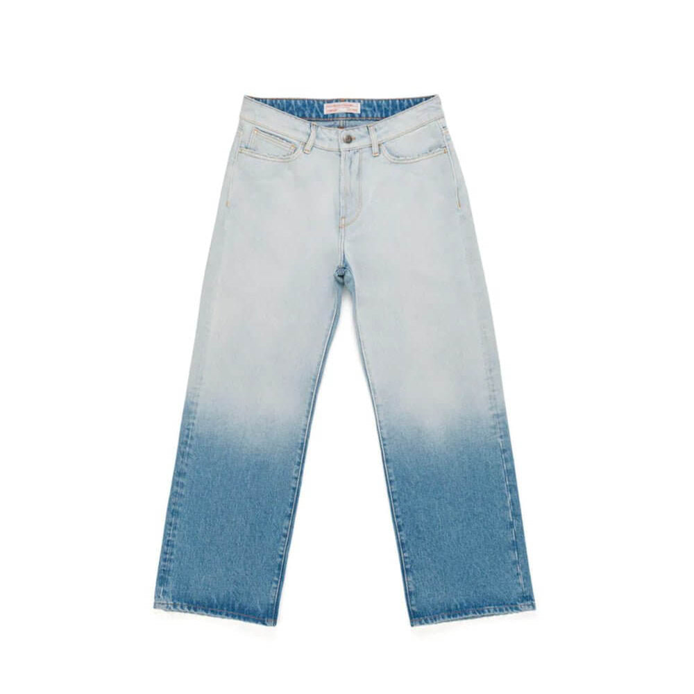 htc los angeles VICTORIA BLUE VICTORIA BLUE Regular fit jeans with front button and zip closure. Back leather logo patch. Stonewashed coloring may vary. Five pockets. Composition: 100% Cotton pants Hollywood Trading Company Hollywood Trading Company