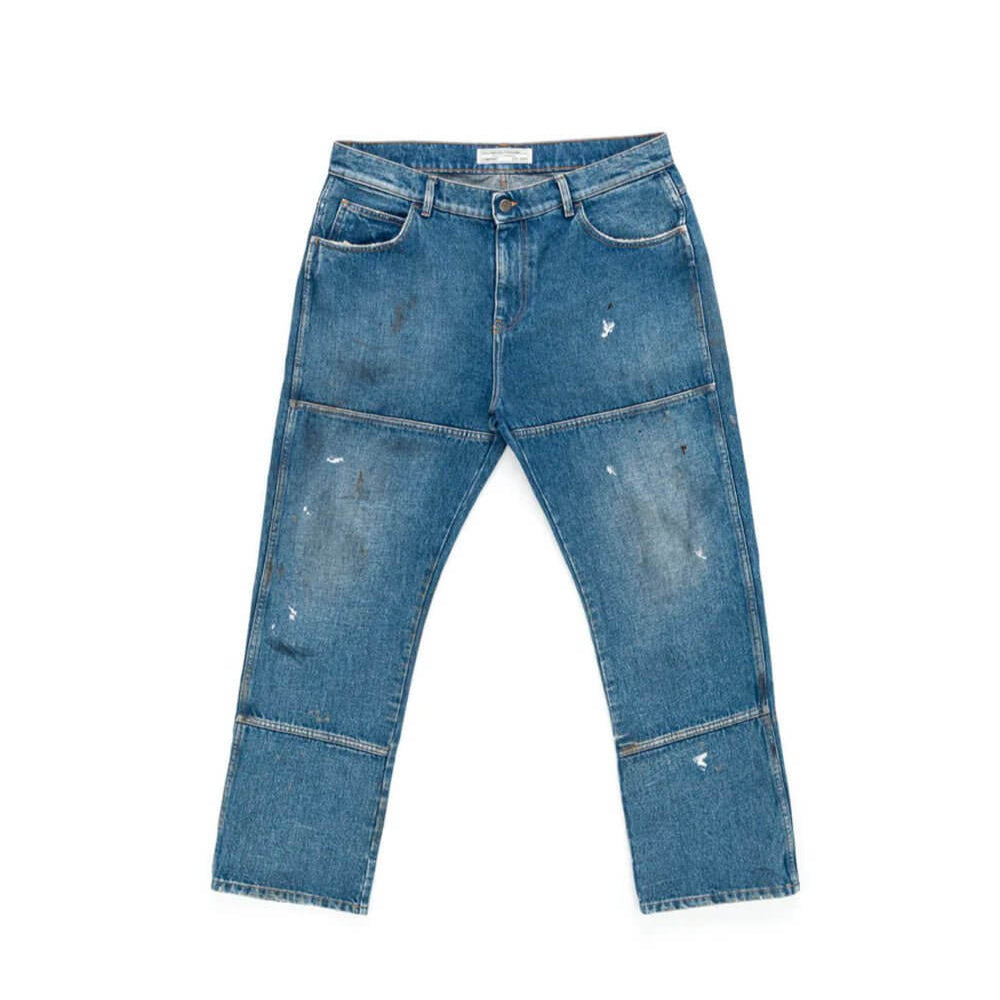 Hollywood Trading Company WORKB**** WORKB**** Cargo jeans with front button and zip closure. Back leather logo patch. Stonewashed coloring may vary. Five pockets. Hem: 21 cm. Composition: 100% Cotton Hollywood Trading Company Hollywood Trading Company